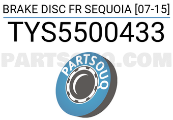 SCHNIEDER TYS5500433 BRAKE DISC FR SEQUOIA [07-15]