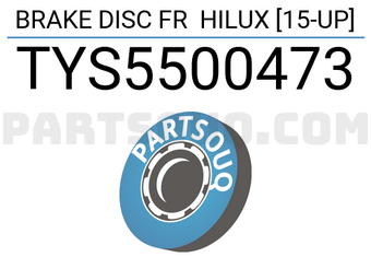 SCHNIEDER TYS5500473 BRAKE DISC FR HILUX [15-UP]