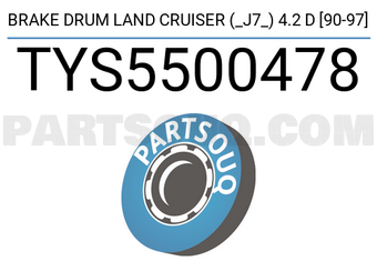 SCHNIEDER TYS5500478 BRAKE DRUM LAND CRUISER (_J7_) 4.2 D [90-97]