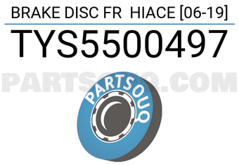 SCHNIEDER TYS5500497 BRAKE DISC FR HIACE [06-19]