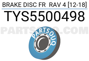 SCHNIEDER TYS5500498 BRAKE DISC FR RAV 4 [12-18]