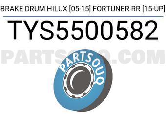 SCHNIEDER TYS5500582 BRAKE DRUM HILUX [05-15] FORTUNER RR [15-UP]