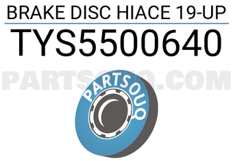 SCHNIEDER TYS5500640 BRAKE DISC HIACE 19-UP