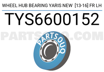 SCHNIEDER TYS6600152 WHEEL HUB BEARING YARIS NEW [13-16] FR LH