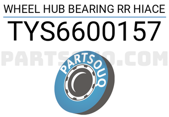 SCHNIEDER TYS6600157 WHEEL HUB BEARING RR HIACE