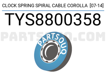 SCHNIEDER TYS8800358 CLOCK SPRING SPIRAL CABLE COROLLA [07-14]