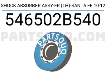 SECO 546502B540 SHOCK ABSORBER ASSY-FR (LH)-SANTA FE 10-12