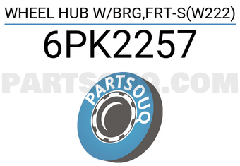 SKF 6PK2257 WHEEL HUB W/BRG,FRT-S(W222)