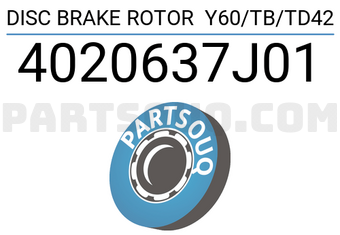 SUMIMOTO 4020637J01 DISC BRAKE ROTOR Y60/TB/TD42