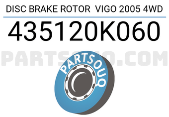 SUMIMOTO 435120K060 DISC BRAKE ROTOR VIGO 2005 4WD