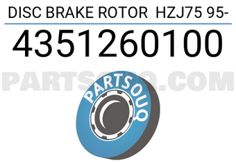 SUMIMOTO 4351260100 DISC BRAKE ROTOR HZJ75 95-