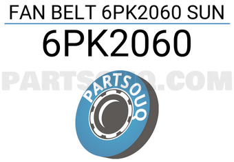 SUN 6PK2060 FAN BELT 6PK2060 SUN