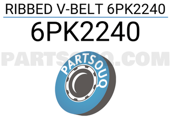 SUN 6PK2240 RIBBED V-BELT 6PK2240