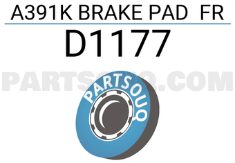 SUPERGRIP D1177 A391K BRAKE PAD FR