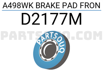 SUPERGRIP D2177M A498WK BRAKE PAD FRON
