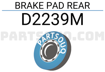 SUPERGRIP D2239M BRAKE PAD REAR