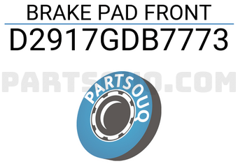 SUPERGRIP D2917GDB7773 BRAKE PAD FRONT