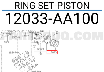 Subaru 12033AA100 RING SET-PISTON