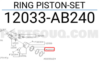 Subaru 12033AB240 RING PISTON-SET