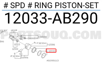 Subaru 12033AB290 # SPD # RING PISTON-SET