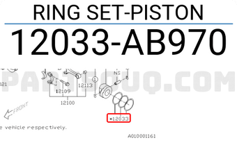 Subaru 12033AB970 RING SET-PISTON