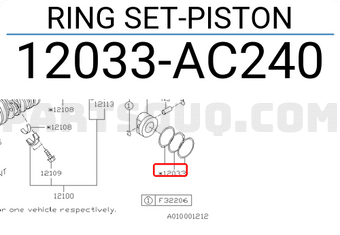 Subaru 12033AC240 RING SET-PISTON