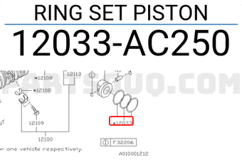 Subaru 12033AC250 RING SET PISTON