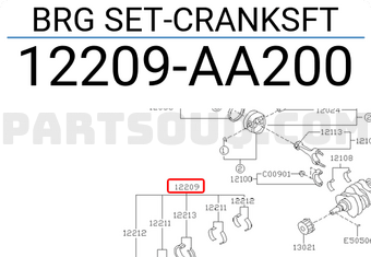 Subaru 12209AA200 BRG SET-CRANKSFT