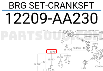 Subaru 12209AA230 BRG SET-CRANKSFT
