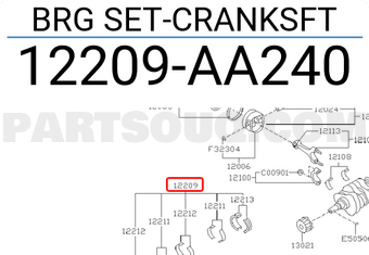 Subaru 12209AA240 BRG SET-CRANKSFT