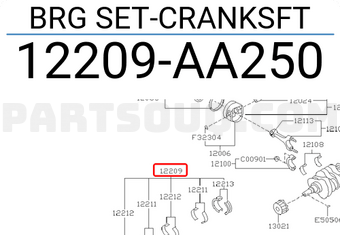 Subaru 12209AA250 BRG SET-CRANKSFT