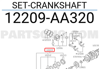Subaru 12209AA320 SET-CRANKSHAFT