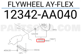Subaru 12342AA040 FLYWHEEL AY-FLEX