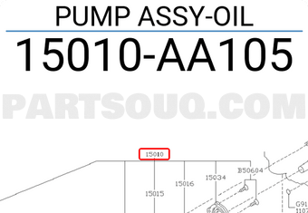 Subaru 15010AA105 PUMP ASSY-OIL