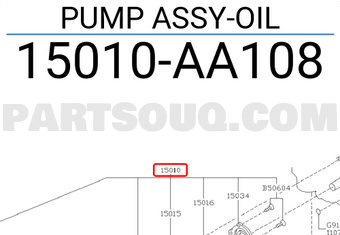Subaru 15010AA108 PUMP ASSY-OIL