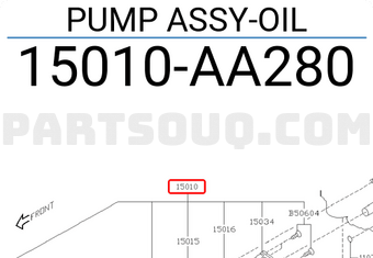 Subaru 15010AA280 PUMP ASSY-OIL