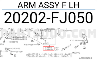 Subaru 20202FJ050 ARM ASSY F LH