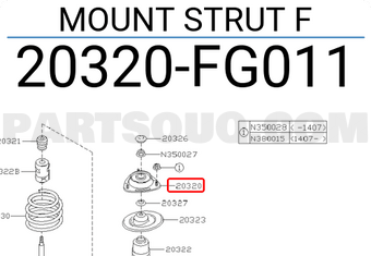 Subaru 20320FG011 MOUNT STRUT F