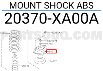 Subaru 20370XA00A MOUNT SHOCK ABS