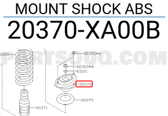 Subaru 20370XA00B MOUNT SHOCK ABS
