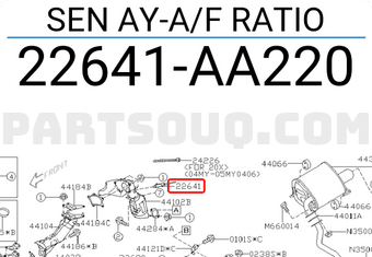 Subaru 22641AA220 SEN AY-A/F RATIO