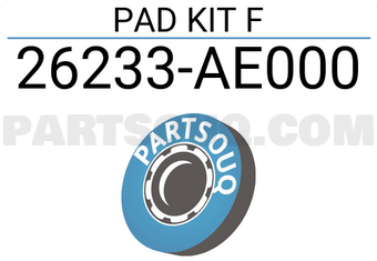 Subaru 26233AE000 PAD KIT F