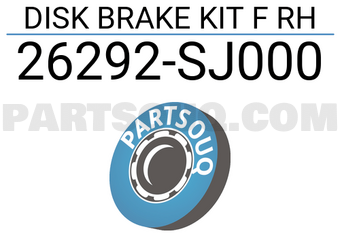 Subaru 26292SJ000 DISK BRAKE KIT F RH