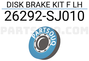 Subaru 26292SJ010 DISK BRAKE KIT F LH
