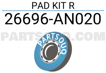Subaru 26696AN020 PAD KIT R