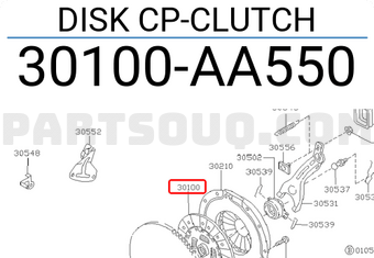 Subaru 30100AA550 DISK CP-CLUTCH