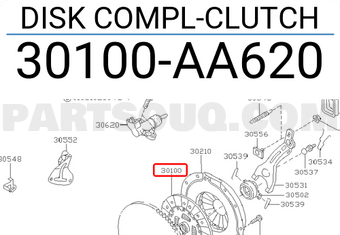Subaru 30100AA620 DISK COMPL-CLUTCH