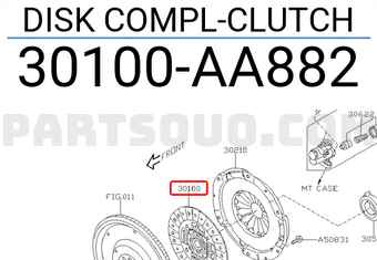 Subaru 30100AA882 DISK COMPL-CLUTCH