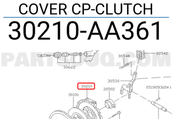 Subaru 30210AA361 COVER CP-CLUTCH
