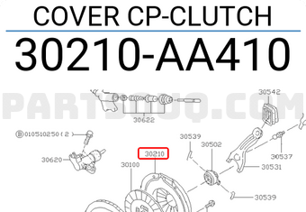 Subaru 30210AA410 COVER CP-CLUTCH